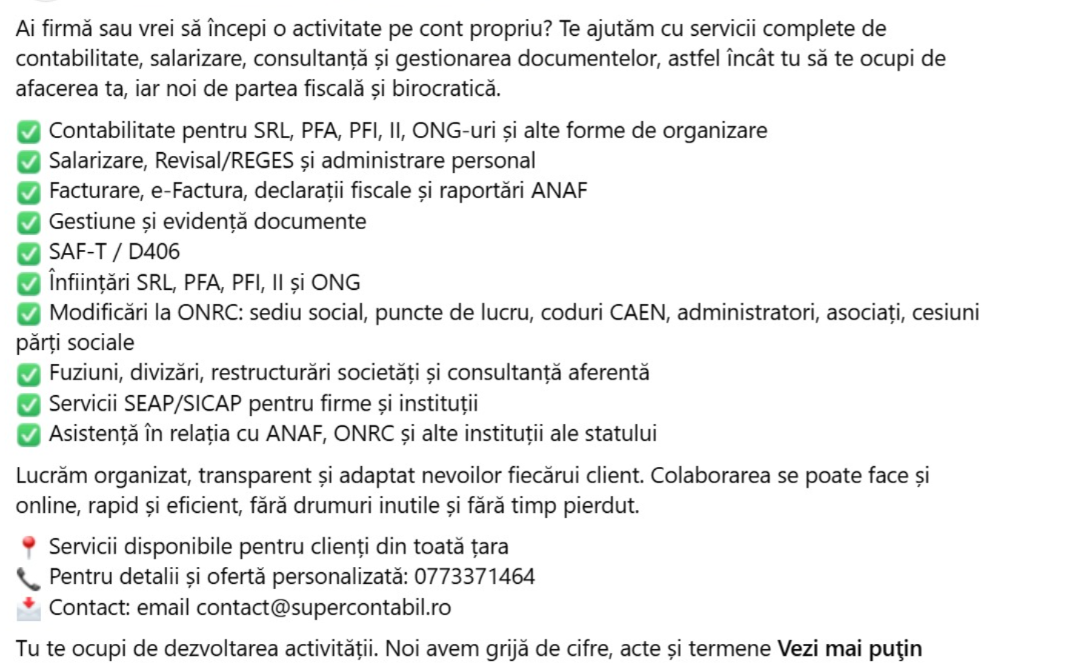 Dacă ai firmă, oprește-te 20 de secunde!